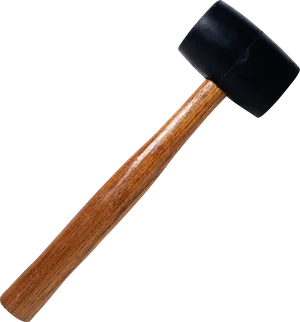 Rubber Mallet Black Background PNG Image