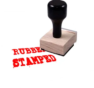 Rubber Stamp Red Ink Imprint PNG Image