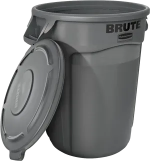 Rubbermaid Brute Commercial Trash Can PNG Image