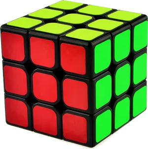 Rubiks Cube Three Sides Visible PNG Image