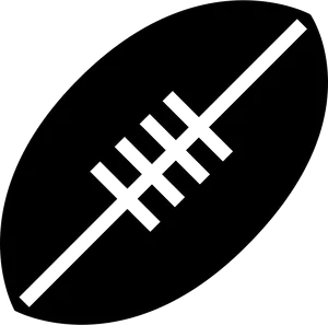 Rugby Ball Icon Graphic PNG Image