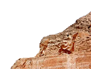 Rugged Cliff Against Dark Sky PNG Image