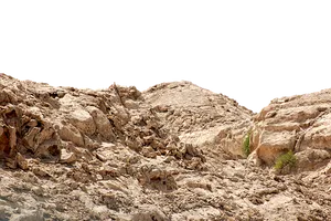 Rugged Desert Rock Formation PNG Image