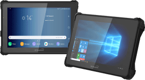 Rugged Dual O S Tablets PNG image with transparent background