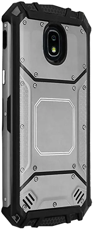 Rugged Smartphone Case Gray PNG Image