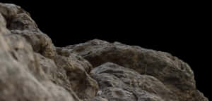 Rugged Texture Rock Formation PNG image with transparent background