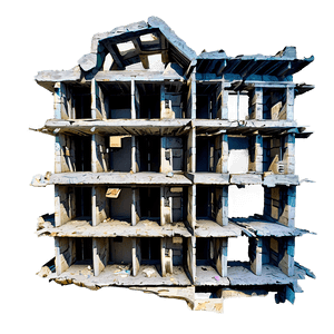 Ruined Building Debris PNG 96 PNG
