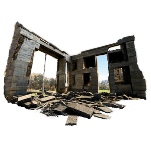 Ruined Building Debris PNG mlo PNG