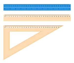 Rulersand Set Square PNG Image