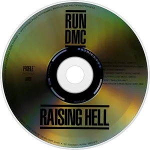 Run D M C Raising Hell C D PNG Image