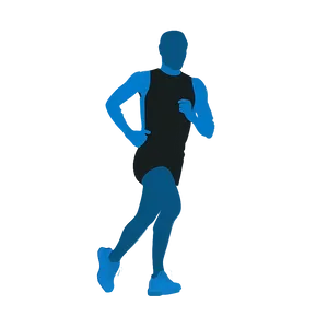 Runner's Silhouette At Dawn Png Osw22 PNG Image