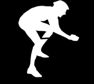 Runner Silhouette Graphic PNG with transparent background