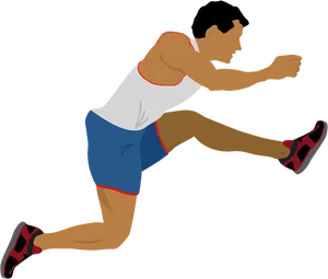 Runner Starting Position Illustration PNG Image