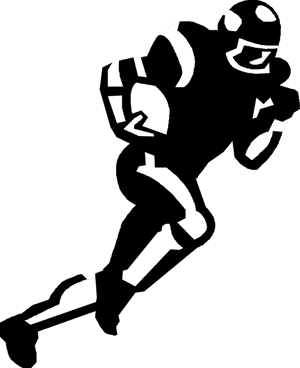 Vector Illustration Of Football Player Running Back - Running Back PNG image with transparent background