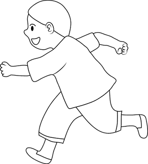 Reading Png Black And White - Run Clipart Black And White Png, Transparent Png PNG