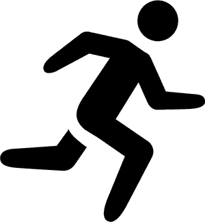 Running Icon - Black Running Icon PNG image with transparent background