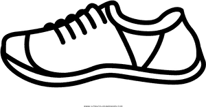 Running Shoe Coloring Page - Shoe Para Dibujar, HD Png Download PNG image with transparent background