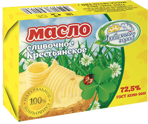 Russian Countryside Butter Packaging PNG image with transparent background