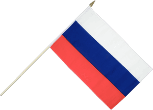 Russia Hand Waving Flag Png Russia Flag - Russia Flag On A Stick PNG image with transparent background