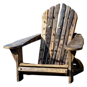 Rustic Adirondack Chair Png Vmn13 PNG Image