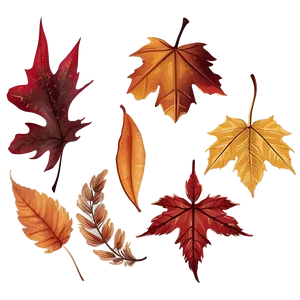 Rustic Autumn Leaves Png Rch35 PNG Image