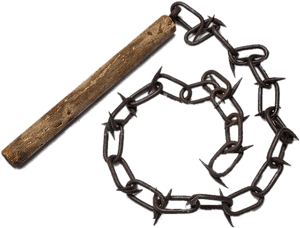 Spiked Whip - Medieval Whip, HD Png Download PNG image with transparent background