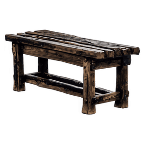 Rustic Bench PNG gxb48 PNG image with transparent background