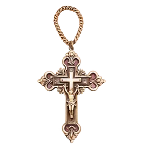 Rustic Catholic Cross Decoration Png Bna95 PNG Image