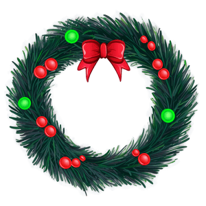 Rustic Christmas Wreath PNG 05232024 PNG