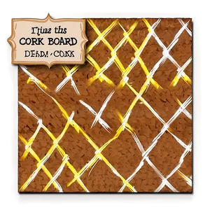 Rustic Cork Board Decor Png Fkd91 PNG Image