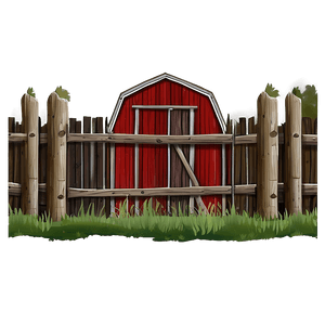 Rustic Farm Fence PNG 05242024 PNG