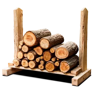 Rustic Firewood Rack Png 06282024 PNG Image