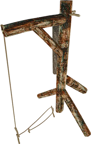 Rustic Gallowswith Noose PNG Image