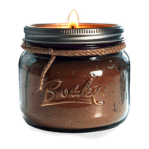 Rustic Mason Jar Candle PNG yik PNG image with transparent background