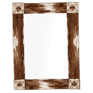 Rustic Mirror Frame PNG omr PNG
