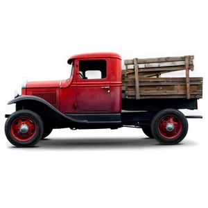 Rustic Red Truck Png Wka PNG Image