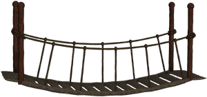 Bridge, Suspension Bridge, Wooden Bridge - Transparent Background Bridge Clipart, HD Png Download PNG with transparent background