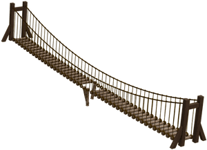 Bridge, Wooden Bridge, Suspension Bridge, Ropes, Broken - Bridge Animation Hd Png, Transparent Png PNG with transparent background
