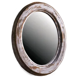 Rustic Round Mirror Png Hwl15 PNG Image