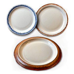 Rustic Stoneware Plates PNG 06202024 PNG with transparent background