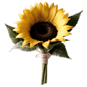 Rustic Sunflower Bouquet PNG tqm PNG