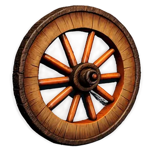 Rustic Wagon Wheel Png 06132024 PNG Image