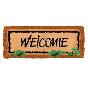 Rustic Welcome Mat Png Xov PNG Image