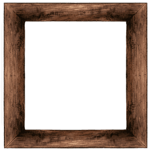 Rustic Wood Picture Frame PNG aka PNG