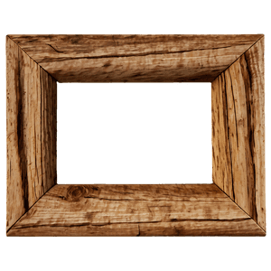 Rustic Wood Picture Frame PNG dse PNG