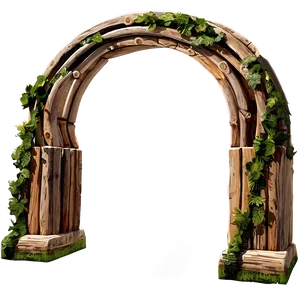 Rustic Wooden Arch Png 06122024 PNG Image