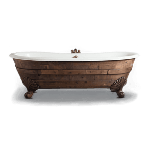 Rustic Wooden Bath Tub PNG sjm PNG