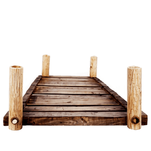 Rustic Wooden Bridge PNG 05242024 PNG image with transparent background
