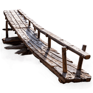 Rustic Wooden Bridge PNG xdy PNG image with transparent background