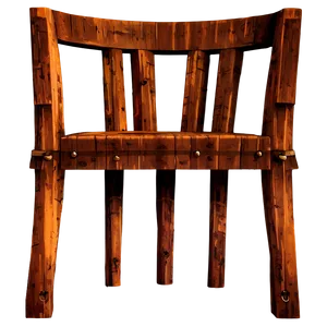 Rustic Wooden Chair Png Prd PNG Image